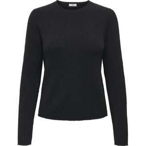 Jacqueline de Yong Trui Jdyannie Life O-neck Rib Pullov 15330682 Black Dames