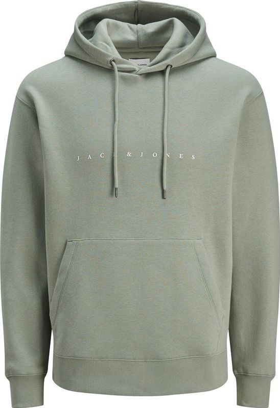 Jack&jones Jjestar Jj Sweat Hood Noos Heren Trui Iceberg Green
