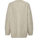 Jacqueline de Yong Trui Jdysilja Long Cable Pullov. Knt 15330701 Oatmeal Dames