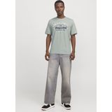 JACK JONES JJELOGO TEE SS O-NECK 2 COL SS25 SN Heren T-shirt - Iceberg Green Melange