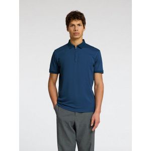 SELECTED HOMME - SLHFAVE ZIP SS POLO NOOS - Poloshirt - Oceana - Jersey