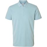 Selected - Fave Polo - Lichtblauw - Poloshirt