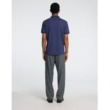 Poloshirt - Donkerblauw - Zwart - 60% Katoen - 40% Polyester