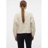 Vmgail - Gebreide Pullover - Hoge Hals - Lange Mouwen - Ballonmouwen - Regular Fit