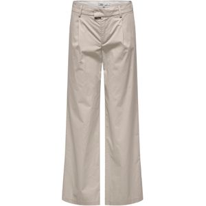 ONLY - ONLCARRIE - Wide Leg High Waist Pantalon - Zand