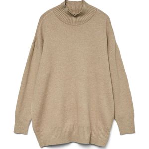 Gebreide Pullover - Waterval Hals - Lange Mouwen - Standard Fit