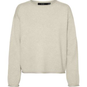 Vero Moda - Vmgold Roll Ls o-Neck Pullover Ga - Dames - Gebreide Truien