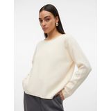 Gebreide Pullover - O-hals - Lange Mouwen - Verlaagde Schoudernaden - Standard Fit