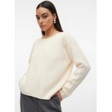 Gebreide Pullover - O-hals - Lange Mouwen - Verlaagde Schoudernaden - Standard Fit