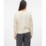 Gebreide Pullover - O-hals - Lange Mouwen - Verlaagde Schoudernaden - Standard Fit