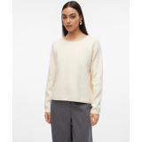 Gebreide Pullover - O-hals - Lange Mouwen - Verlaagde Schoudernaden - Standard Fit