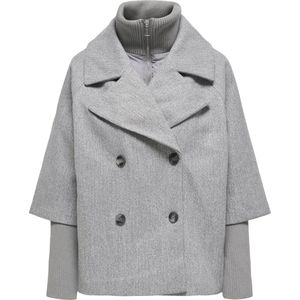 Jacqueline de Yong - Jdyhannah Short Jacket - Jas - Medium Grijs Melange - Dames