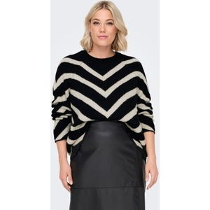 Careliza - Gebreide Pullover - O-hals - Lange Mouwen - Knit Fit - Curve
