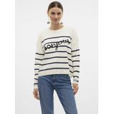 Vero Moda - VMMARIA BONJOUR - Gebreide Trui - Zwart - Knitwear - Ronde Hals