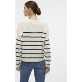 Vero Moda - VMMARIA BONJOUR - Gebreide Trui - Zwart - Knitwear - Ronde Hals