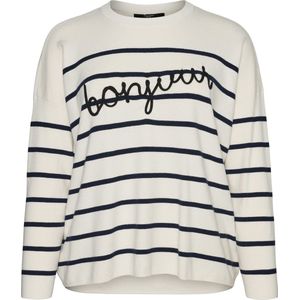 Vero Moda - VMMARIA BONJOUR - Gebreide Trui - Zwart - Knitwear - Ronde Hals