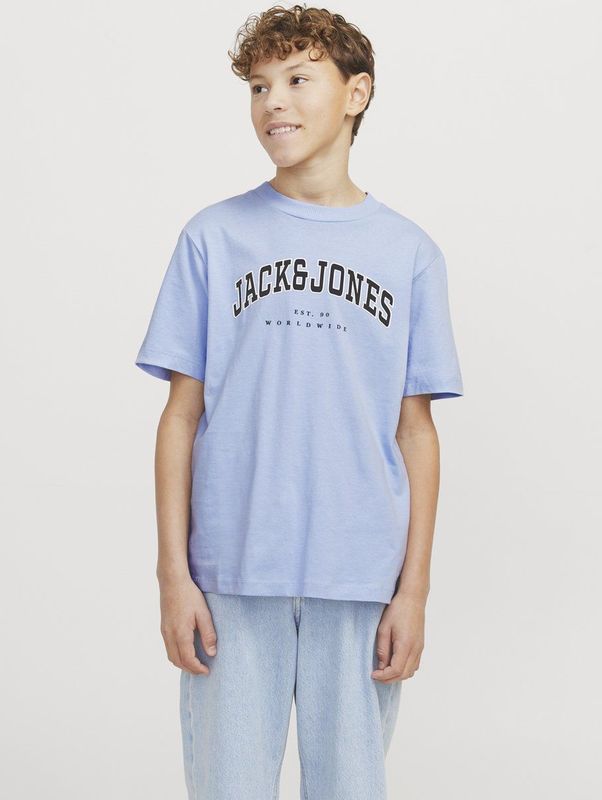 Jack Jones - Jjecaleb Varsity Tee Ss o-Neck Noos Jnr - Jongens - t-Shirts