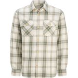 JACK&JONES JJEDARREN Overshirt - Coriander - Keperstof - Lange Mouwen