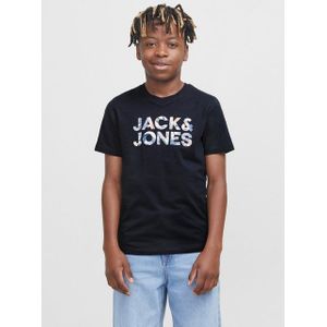 Jack & Jones Junior - T-shirt - Donkerblauw - Katoen - Korte Mouwen