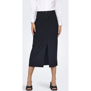 Jacqueline de Yong - Midi Rok - Blauw - Polyester/Viscose/Elastaan