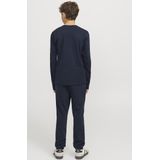 Jack and Jones Junior - Regular Fit Broek - Geborsteld - Blauw - Katoen