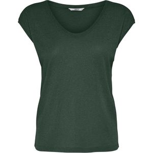 Only Onlsilvery v Neck Lurex t Shirt Jrs Noos Dames t Shirt