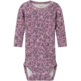 Name It Romper L/æ - NbfNinne - Mauve Orchid - Name It - 50 - Romper L/S