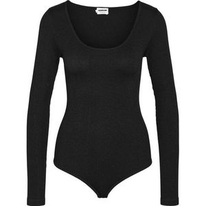 Noisy May - NMSOFINA - T-shirt - Zwart - 92% Polyamide, 8% Elastaan - Longsleeve