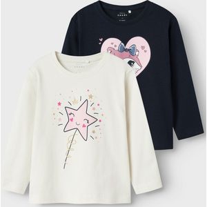 Name it Nmfveen 2p Ls Nreg Top Meisjes t-Shirt