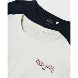 Top - O-hals - Lange Mouwen - 2-pack - Jersey - Relaxed Fit