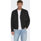 Onsyuki - Jas - Zwart - Biker Kraag - Lange Mouwen - Ritssluiting - Polyester Voering