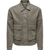 Onsyuki - Jas - Biker Kraag - Lange Mouwen - Ritssluiting - Polyester Voering