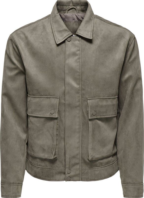 Onsyuki - Jas - Biker Kraag - Lange Mouwen - Ritssluiting - Polyester Voering