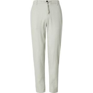 Chino Broek - Slim Tapered Fit - Geweven Katoen/Linnen - Blauw