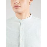 Jack & Jones Breeze Overhemd - Katoen/Linnen - Blauw - Slim Fit