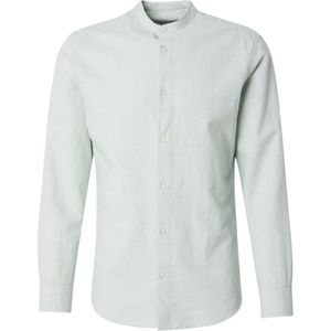 Jack & Jones Breeze Overhemd - Katoen/Linnen - Blauw - Slim Fit