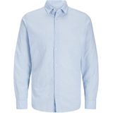 JACK&JONES JJEBREEZE LINEN BLEND SHIRT LS SN Heren Overhemd - Chambray Blue