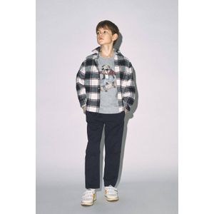 NAME IT KIDS overshirt NKMTAMOL met ruitdessin donkerblauw