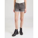 PIECES - PCPEGGY - Jeans - Grijs - Denim, 5-pocket-style, Mid Waist, Heavy Washed