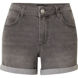 PIECES - PCPEGGY - Jeans - Grijs - Denim, 5-pocket-style, Mid Waist, Heavy Washed