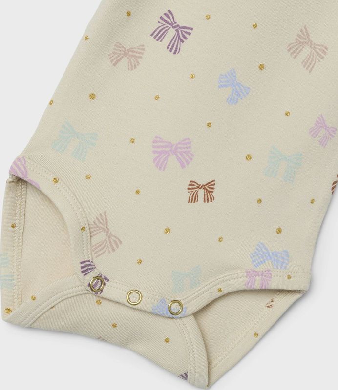 Korte Mouwen - Romper - Zacht - Ribgebreide Stof - Drukknoopsluiting