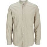Jack & Jones Langarmhemd »JJEBREEZE BAND SHIRT LS SN«, mit Bandkragen