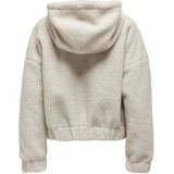Only - Onltanja Teddy Hood Jacket - Jas - Pumice Stone - Dames