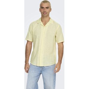Onscaiden - Overhemd - Korte Mouwen - Slim Fit - Resort Kraag