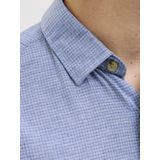 Jack & Jones - Gemêleerd Overhemd - Ensign Blue - 100% Katoen