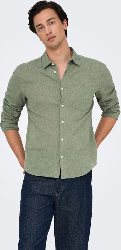 Overhemd - Overhemdkraag - Lange Mouwen - Knoopsluiting - Regular Fit