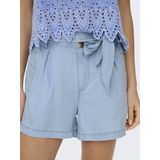 Denim - Effen - Light Washed - High Waist - Regular Fit - Korte Lengte