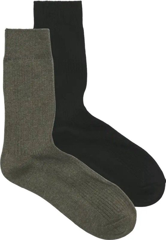 Jack & Jones - Vrijetijdssokken - Zwart - 2-pack - Katoenmix
