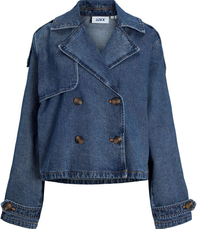 Jack & Jones - Carlie Short - Trenchcoat - Zwart - Katoen