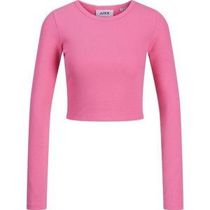 Jxfeline - T-shirt - O-hals - Lange Mouwen - Cropped - Stretch Fit